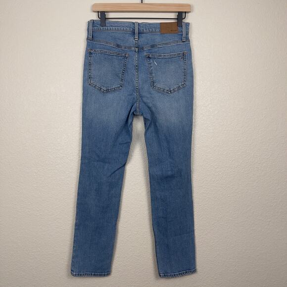 Madewell The Perfect Vintage Jean Denman Wash Size 26 Straight Leg Distressed - Picture 4 of 15